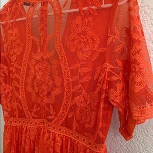 Ticosa orange dress size large